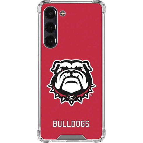 University of Georgia Bulldogs Logo Galaxy S23 FE Clear Case